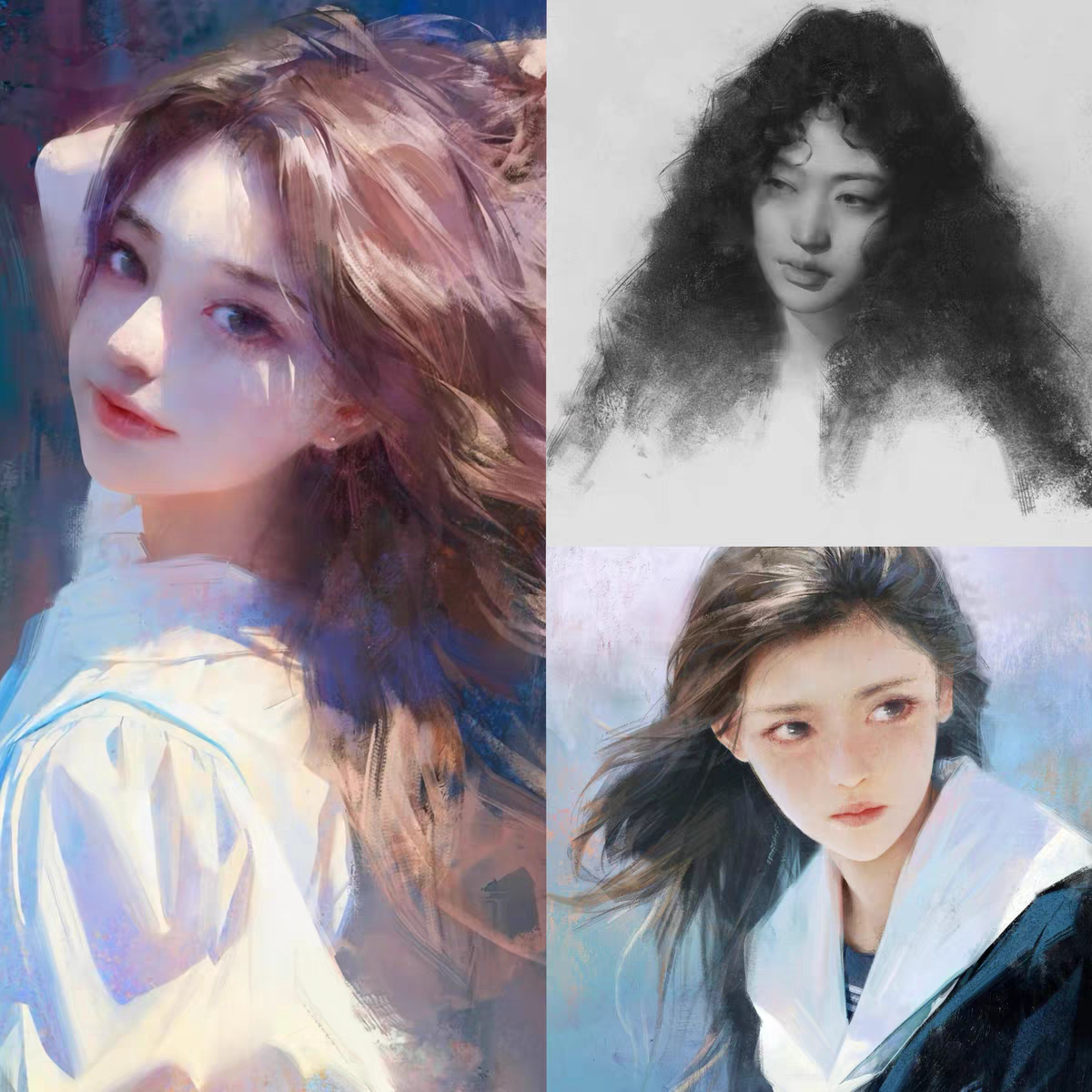25年人物素描原理色彩对比理论系统数字绘画入门到精通第5期教程