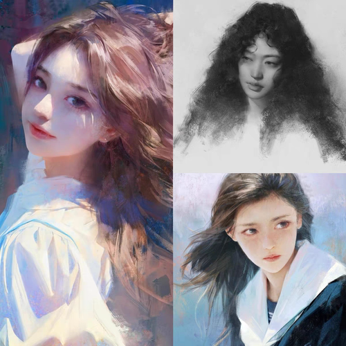 25年人物素描原理色彩对比理论系统数字绘画入门到精通第5期教程