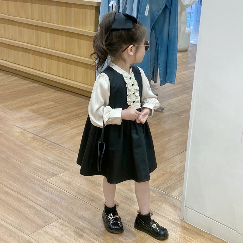 女童礼服裙背心裙百搭可爱学院风