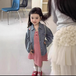 女童套装26春夏新款儿童牛仔外套女宝宝洋气时髦吊带裙子韩系穿搭