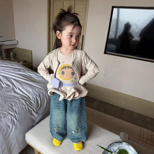 2026秋季新款女小童洋气炸街套装韩版网红宝宝秋装外穿儿童三件套