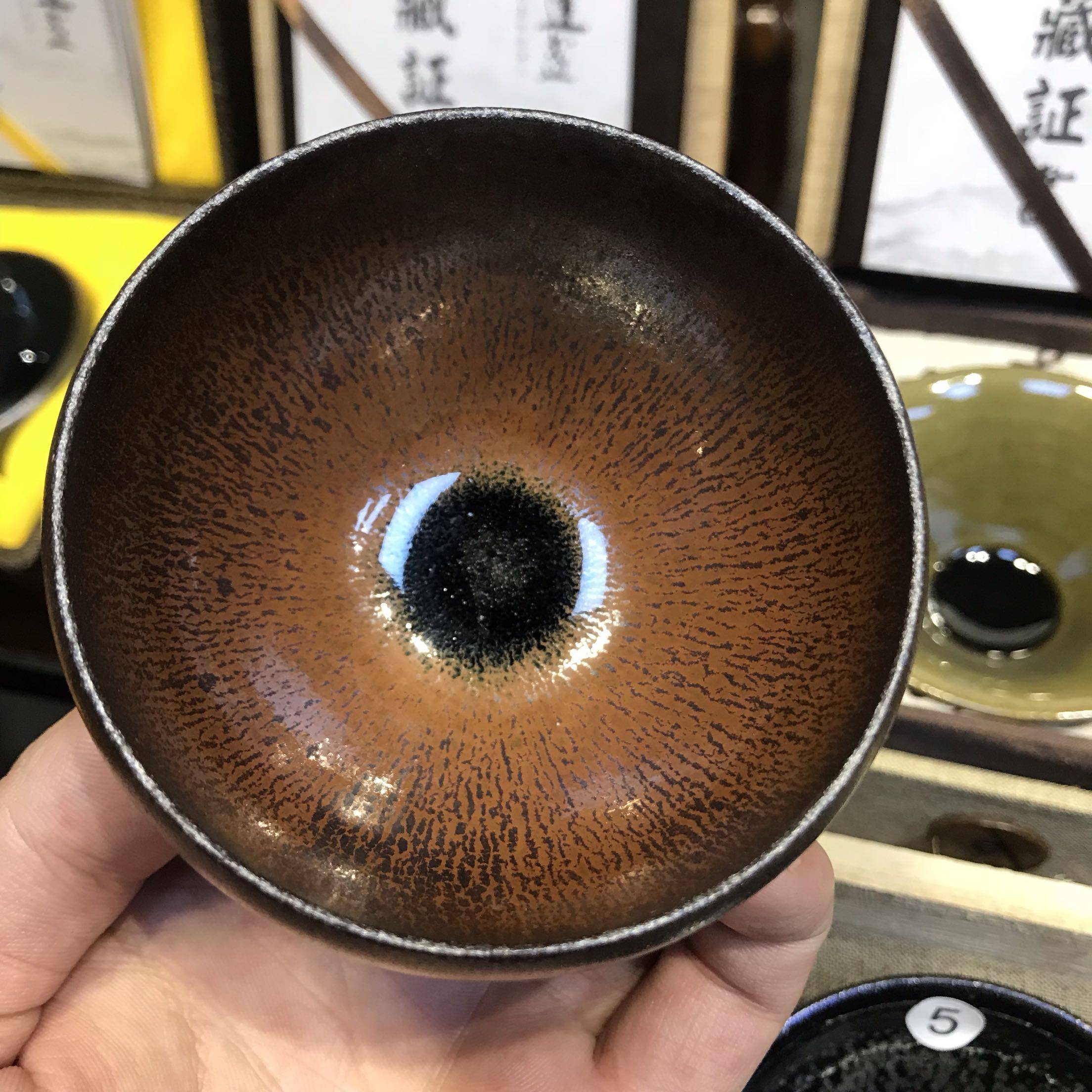 拙雅堂 建窑建盏 李昌海 龙窑柴烧 紫金兔毫 铁锈斑 铁胎手拉胚 8