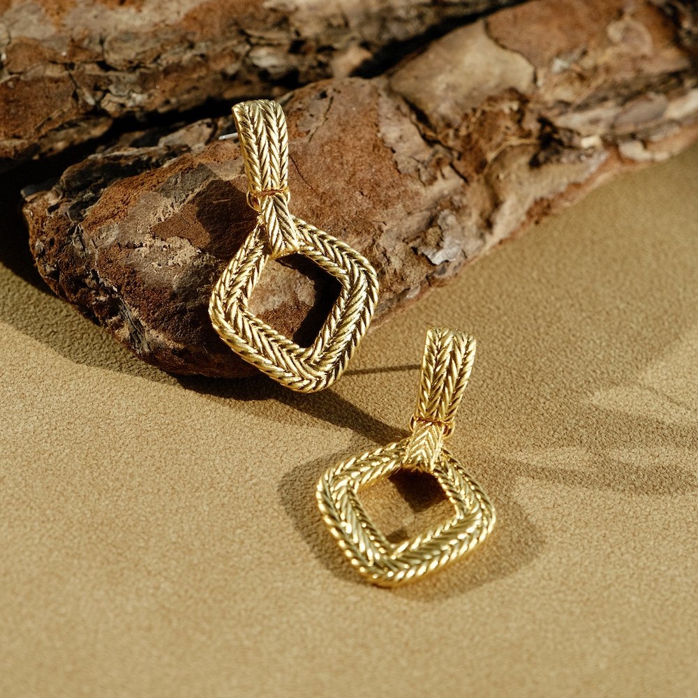 《穗穗》布契@提金色编制款吊坠耳饰 异域风情夸张设计大女主气场