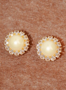 轻珠宝线《汤森小姐》梵克家宫廷风古典珍珠耳饰婚礼配饰耳钉耳夹