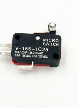 微动开关 V-155-1C25 一常开一常闭 15A1/2HP 125 250VAC