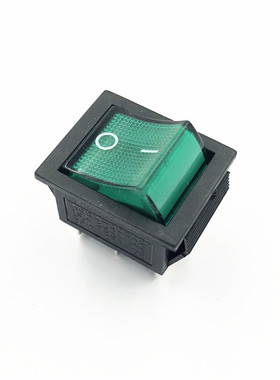 船型开关 KCD4-202N2 15A 250VAC 6脚 绿色