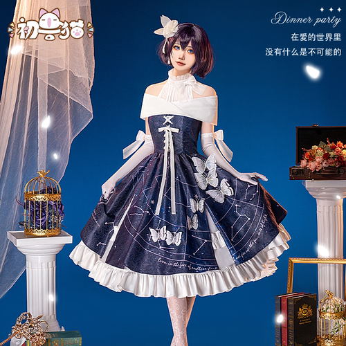 初兽猫 现货 cos服6周年礼服 女装