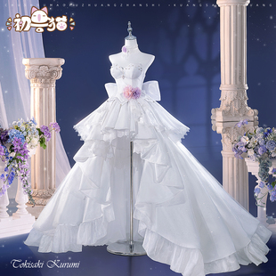 初兽猫 征集 约会大作战cos服时崎狂三cosplay花嫁夜刀神十香婚纱