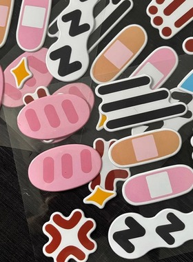 初兽猫 fursuit furry泡泡贴 搞笑氛围道具 可爱表情包 兽装配件