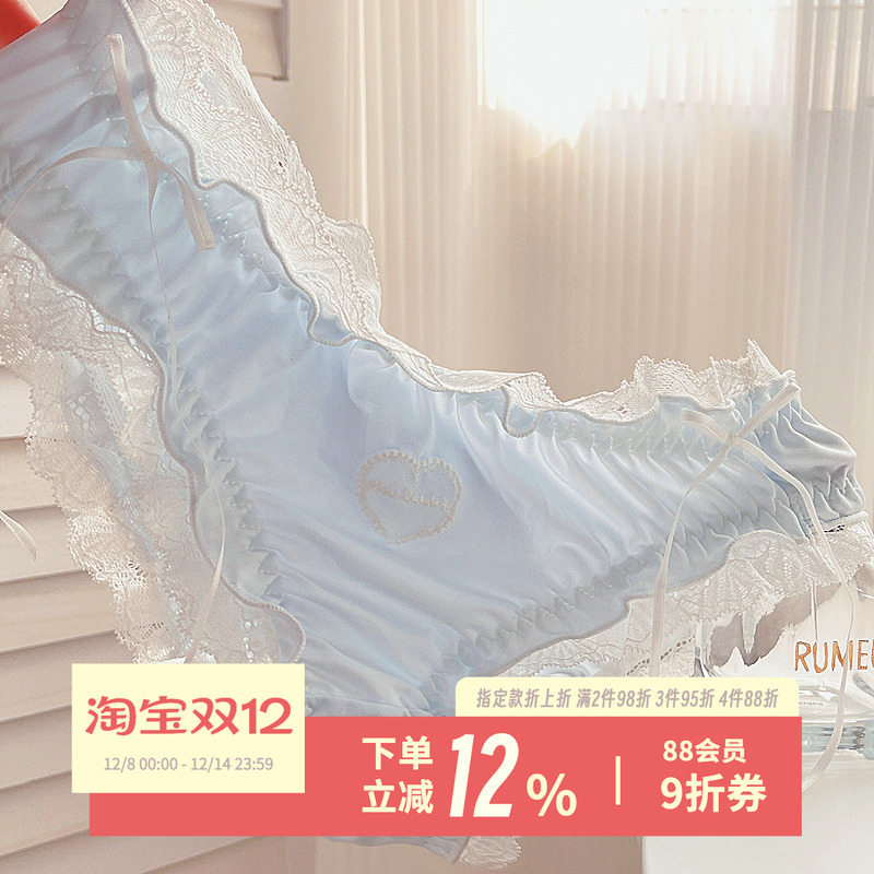 复古蝴蝶结丝带爱心夏季少女内裤