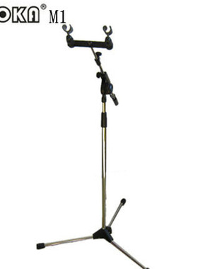 国代XUOKA M1麦克风三角架双头立式话筒支架双话筒三脚支架
