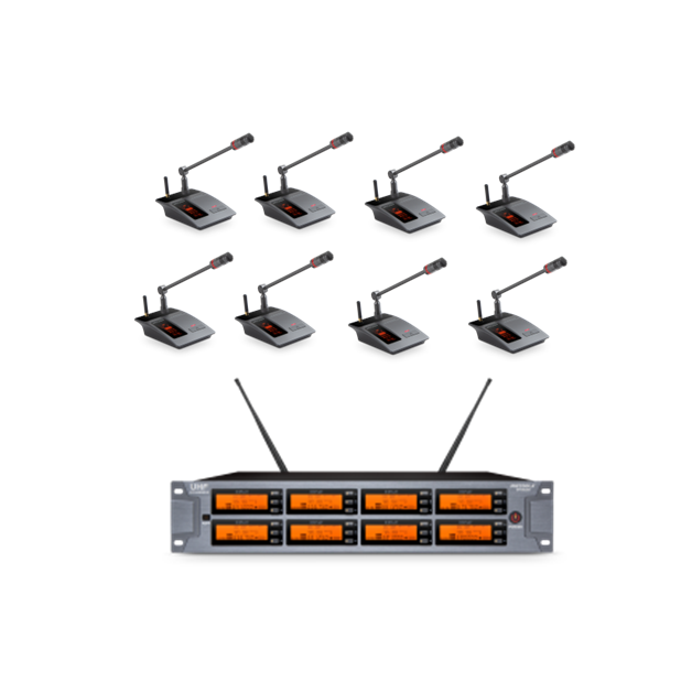 JZW  ST-9008/S902无线一拖八会议话筒 鹅颈式麦克风