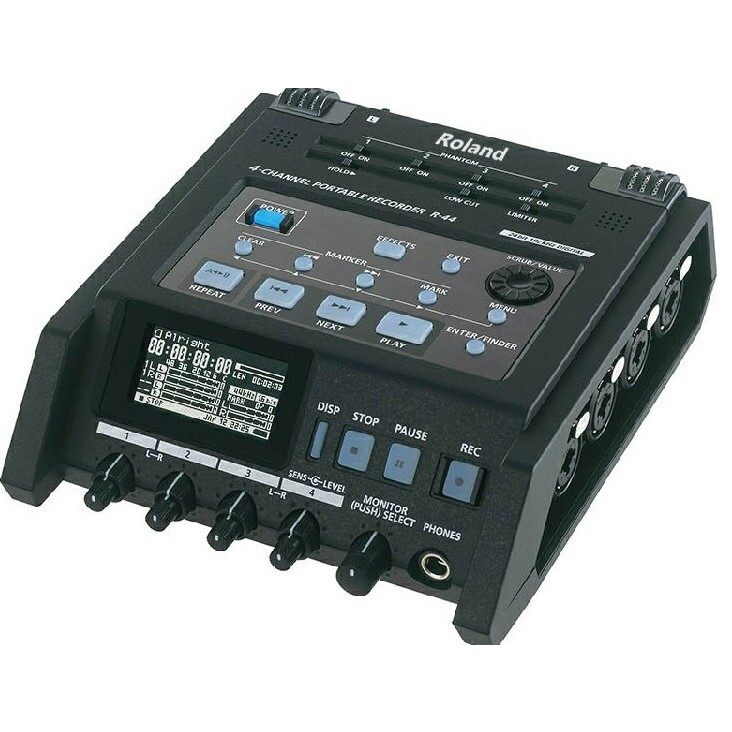 roland/罗兰r44 r-44 4轨道专业便携录音机调音台音频接口声卡