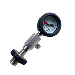 正压式气瓶测压表0-40mpa空气呼吸器配件 压力表检测高压瓶高精度