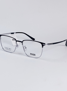 帕莎眼镜潮眼镜框男复古文艺钛金属眼镜架女可配防蓝光镜片78023