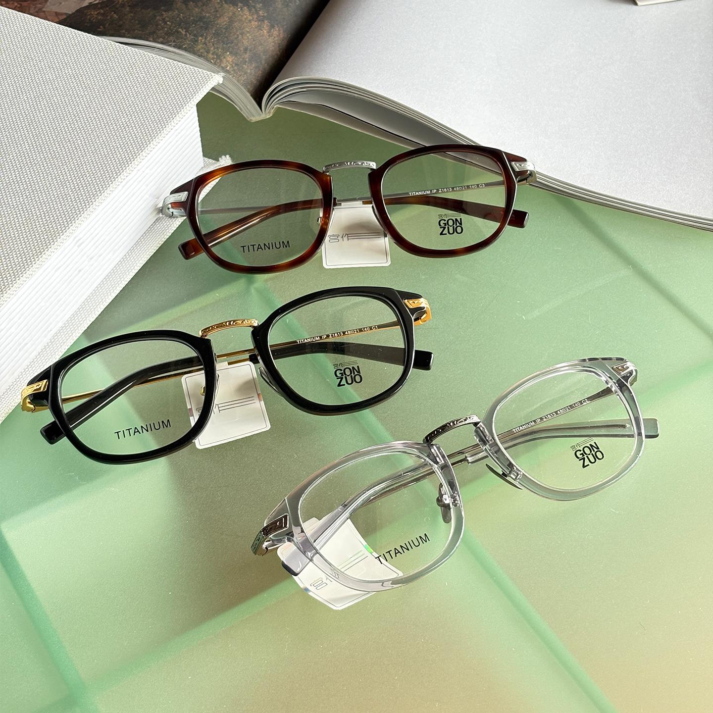 新款复古防蓝光眼镜框男女同款可配度数大脸高度近视眼镜框Z1613