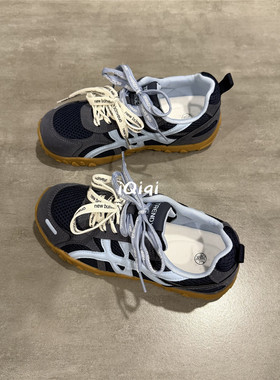 七七主人家 小众复古蓝色运动鞋女2025秋季新款轻便休闲跑步鞋女