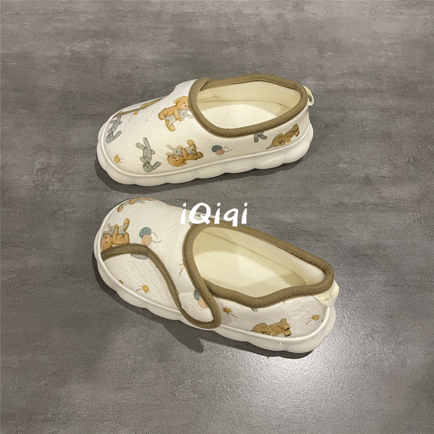 七七主人家 室内居家保暖孕妇月子鞋平底秋冬季棉拖鞋女产后包跟