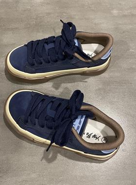 七七主人家 鞋子女2024春季新款爆款女鞋蓝色帆布鞋女学生板鞋ins