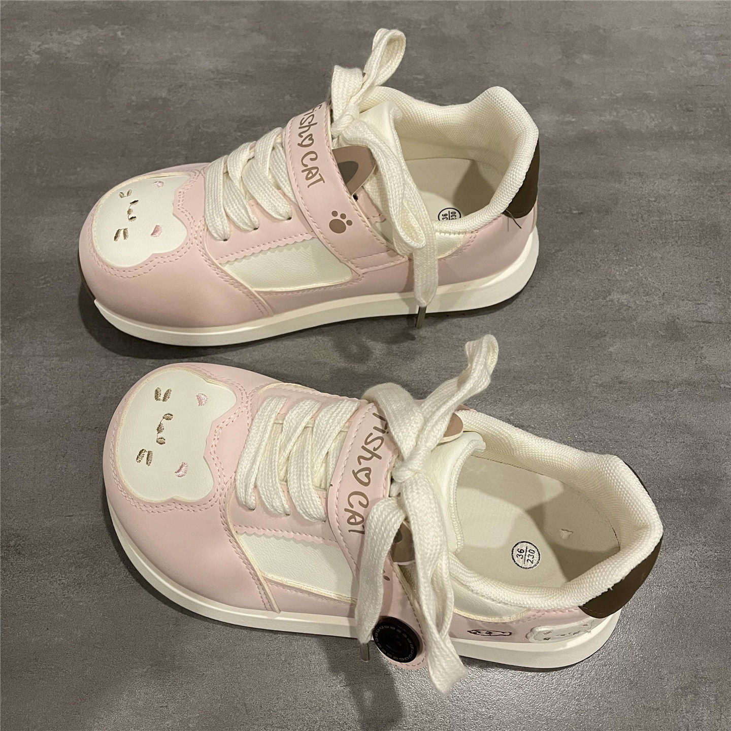 七七主人家 甜美风鞋子女韩版学院运动鞋女春秋季休闲阿甘鞋女鞋