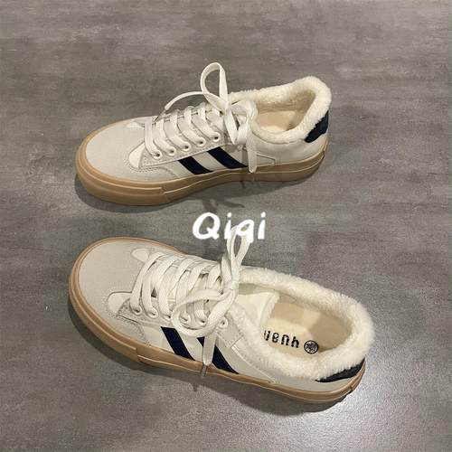 德训鞋子女冬季加绒女鞋二棉鞋女