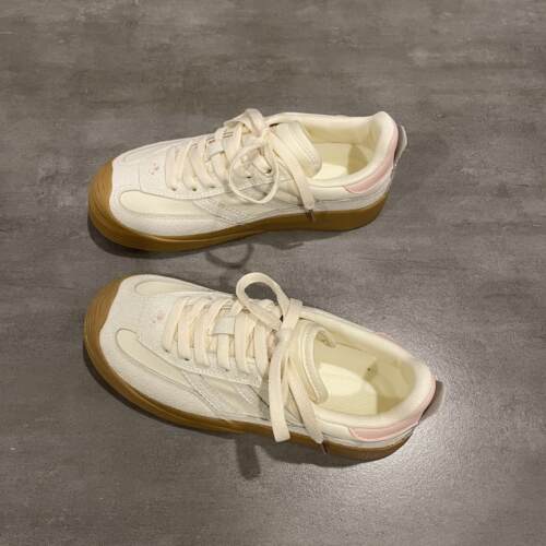 运动板鞋女鞋ins风复古小白鞋