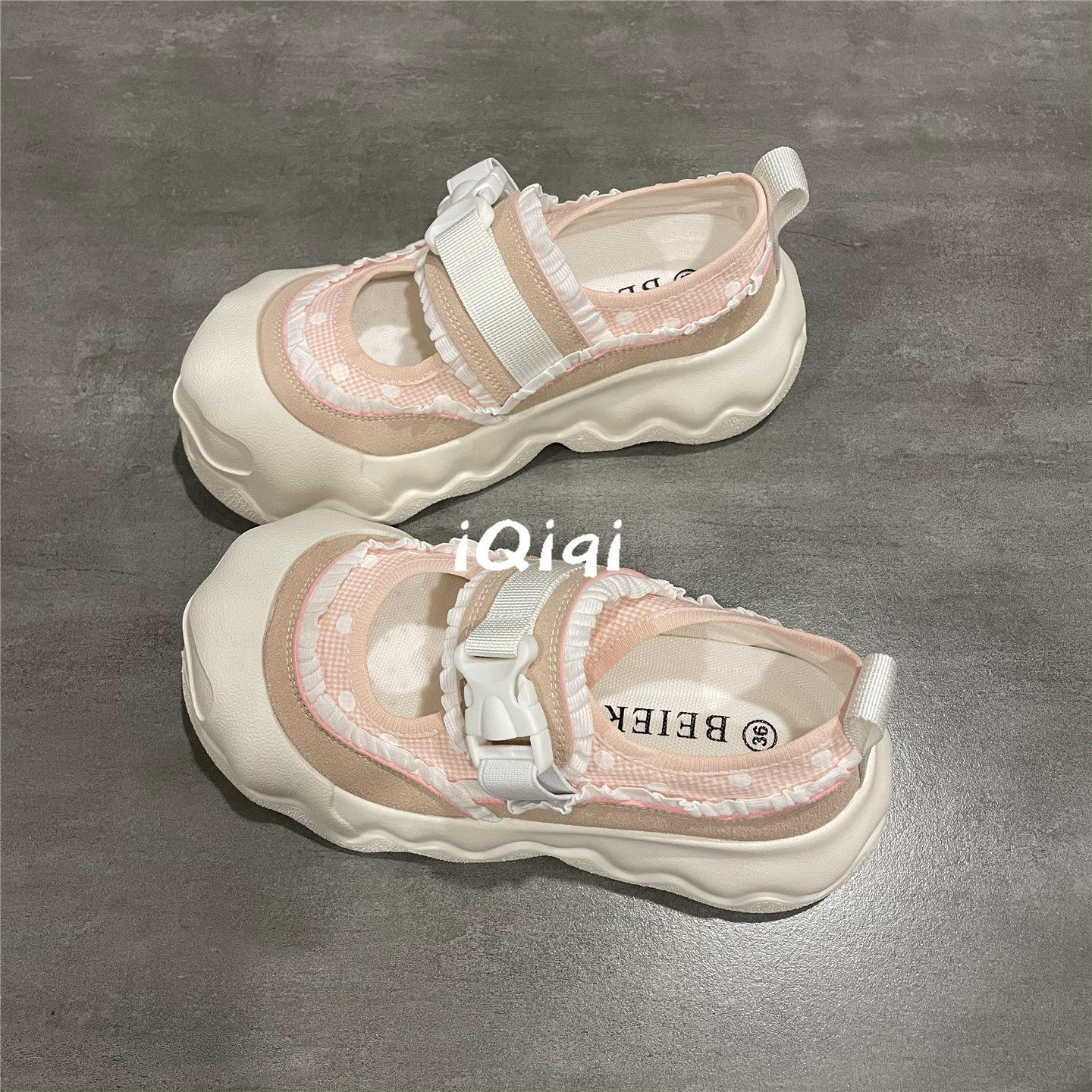 仙女风夏季透气玛丽珍凉鞋女