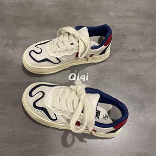 原创设计感女鞋 子女网面透气百搭板鞋 2023夏季 鞋 新款 七七主人家