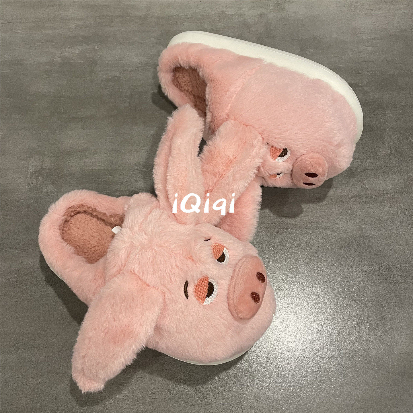 室内毛绒保暖棉拖鞋女加绒