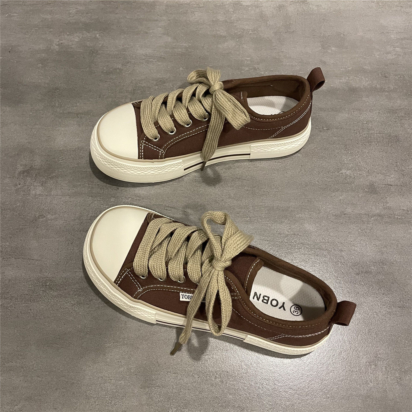 七七主人家 板鞋女鞋2025秋季新款复古低帮简约帆布鞋女款巨好看,女鞋,帆布鞋,淘宝优惠券,粉丝福利购,淘宝优惠卷