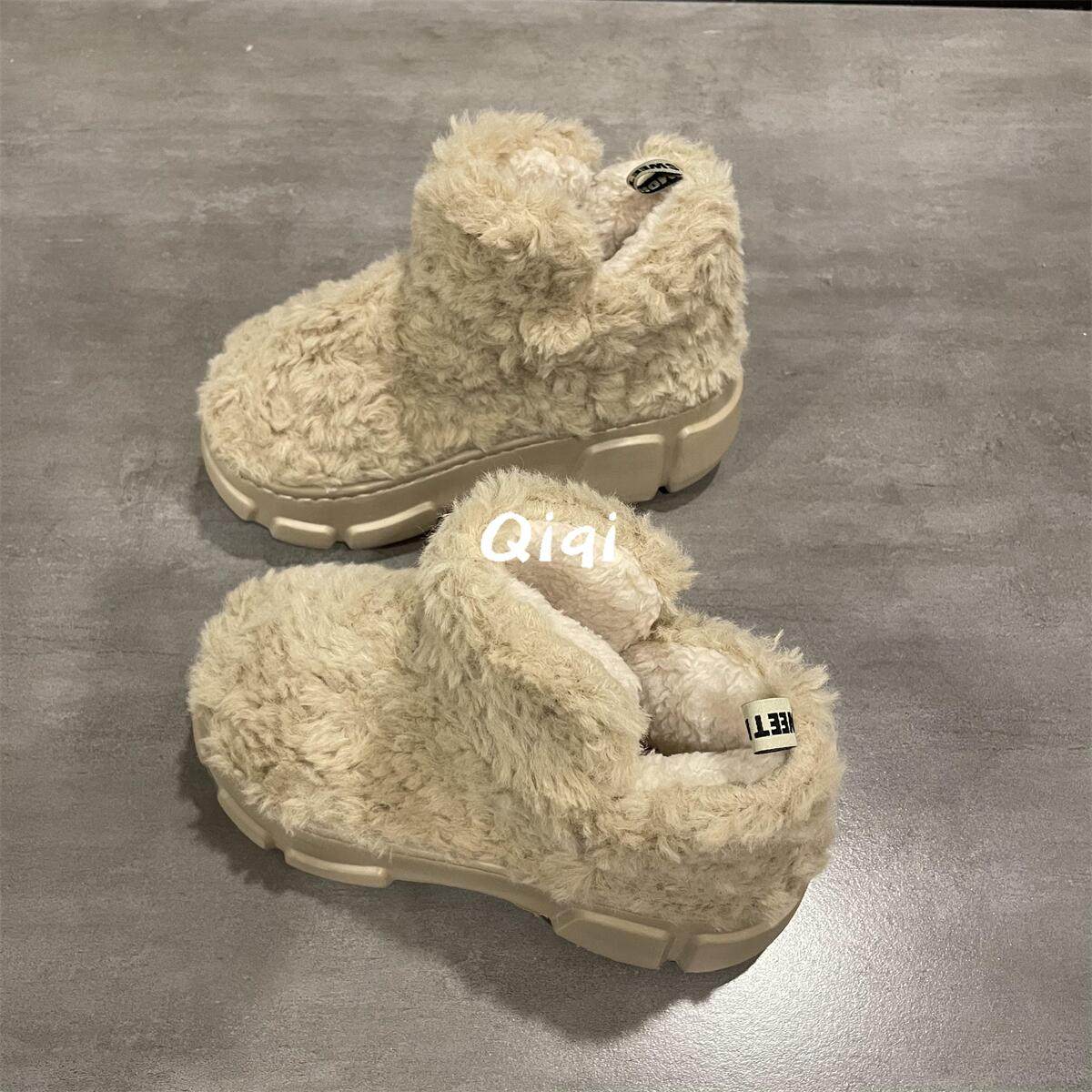 七七主人家 棉鞋女冬季加厚保暖加绒鞋子女居家外穿防滑雪地靴女,女鞋,时尚雪地靴,淘宝优惠券,粉丝福利购,淘宝优惠卷