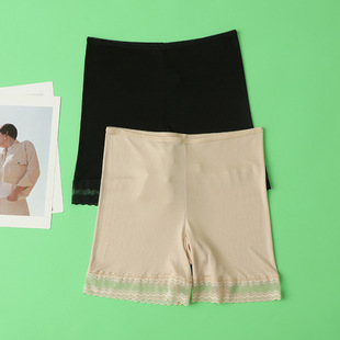 100%桑蚕丝薄款真丝中腰防走光免穿内裤二合一三分裤安全裤打