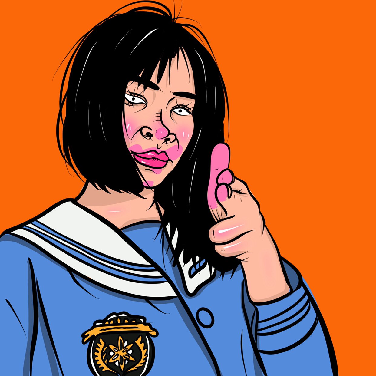 毕加索的小手绘沙雕头像恶搞头像结婚卡通头像定制沙雕手绘稿礼物