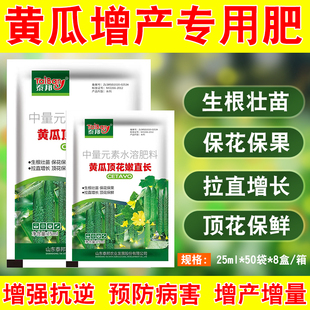 黄瓜拉直拉长黄瓜专用顶花带刺拉直拉长鲜嫩抗病黄瓜高产叶面肥