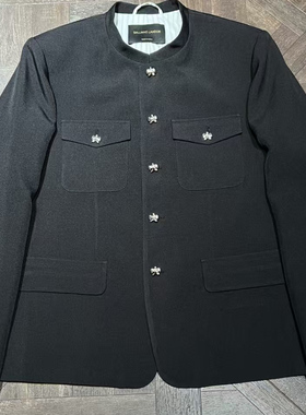 实体现货 Galliano Landor 黑色西装中山装夹克新中式国风