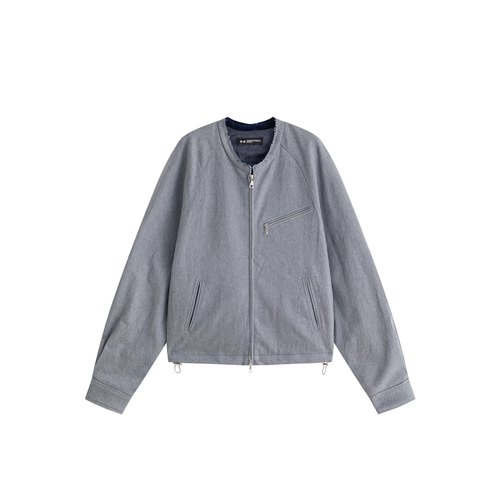 实体现货 Hide in Hills Jacket 日产雾霾蓝无领丹宁牛仔夹克