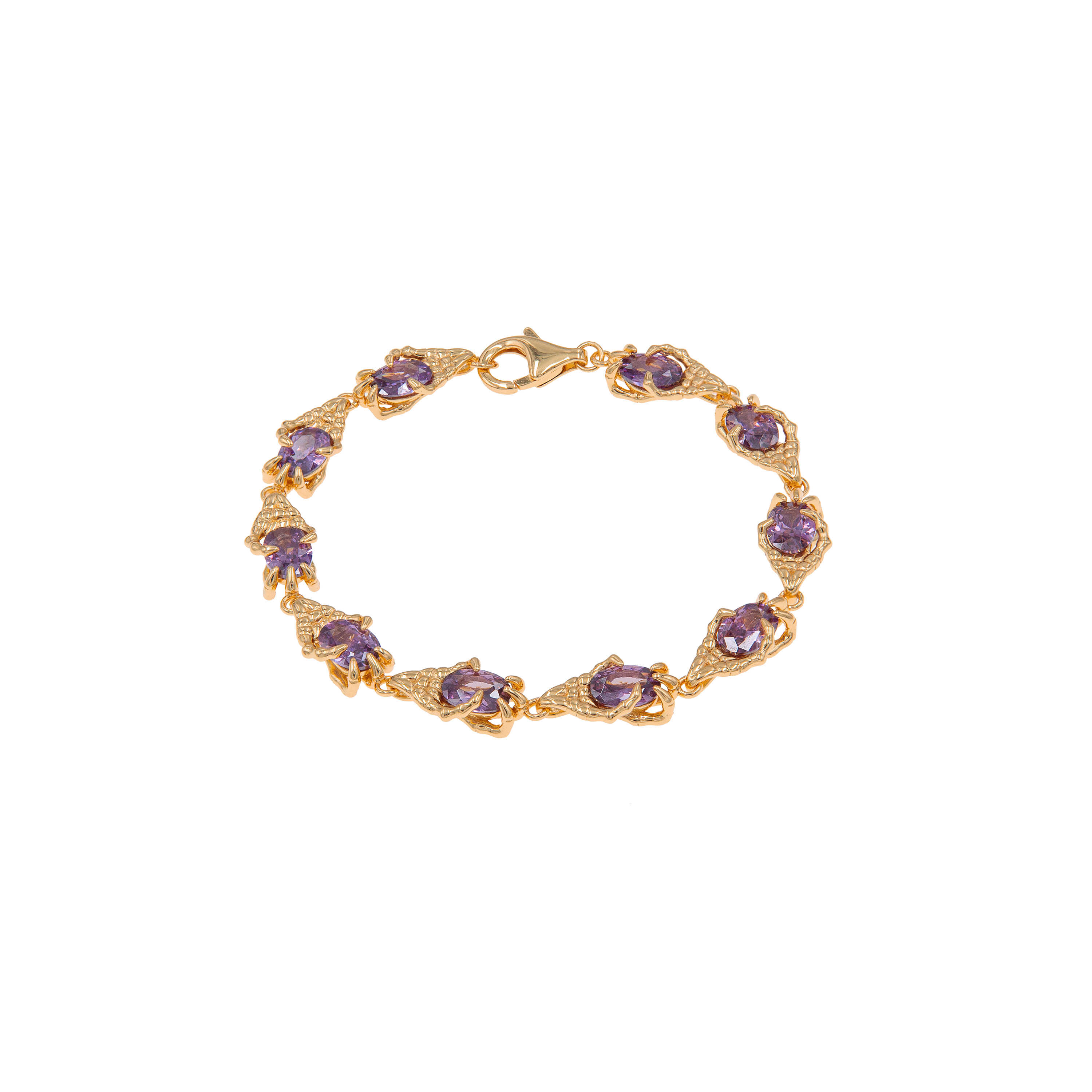 实体现货 Purey.wr  新款鬼爪手925纯银镀22k高级感小众精致手链