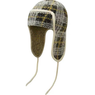 Birth Borc Child 复古提花格纹提花飞行帽 Royal 实体现货