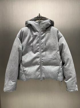 实体现货 Epide Prefab 23FW Haze Sumo Down 灰色雾霾针织羽绒服