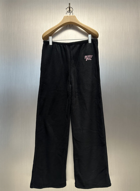 实体现货 Deadly Doll 美式复古字母蝴蝶logo刺绣摇粒绒长裤