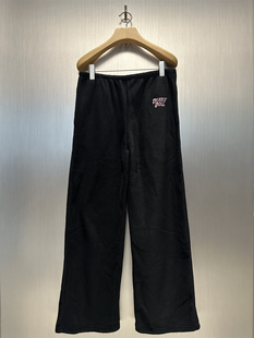 实体现货 Deadly Doll 美式复古字母蝴蝶logo刺绣摇粒绒长裤