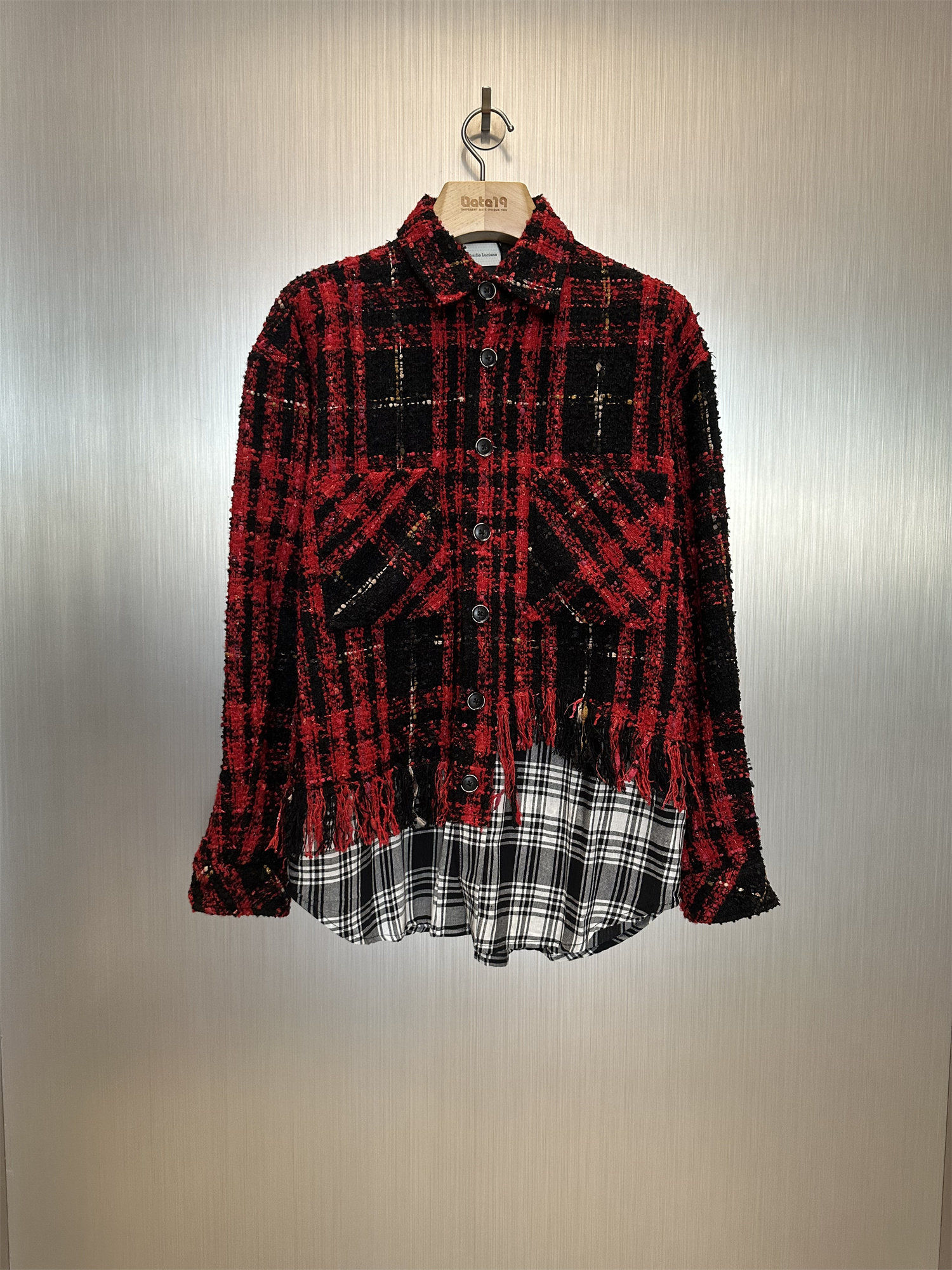 Charlieluciano宽松拼接衬衫