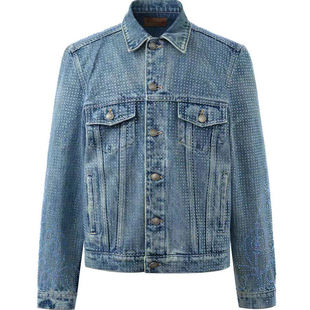 Birth Borc Child 藤蔓银河满钻牛仔夹克 Royal 实体现货