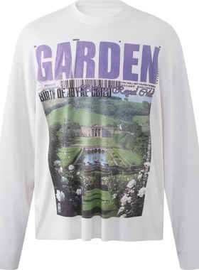 实体现货 Birth Of Royal Child Borc 玫瑰花园白色长袖T恤