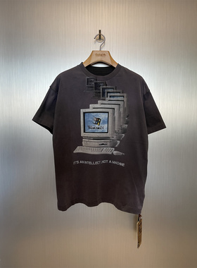 实体现货 Birth Of Royal Child Borc Windows做旧水洗短袖T恤