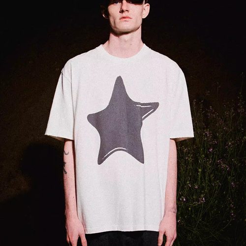 实体现货 Ceec La 不规则五角星水洗短袖T恤