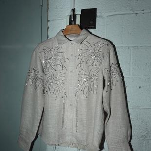 Royal Child Borc 实体现货 烟花珠链水钻珍珠衬衫 Birth