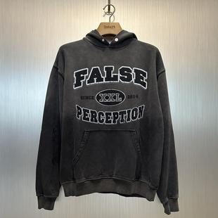 裂纹Logo水洗褪色做旧连帽衫 Perception 卫衣XXXL False 实体现货