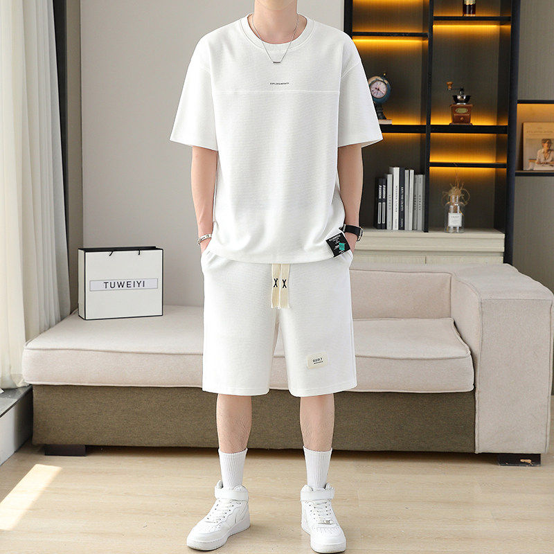 两件套青年夏装一套衣服潮