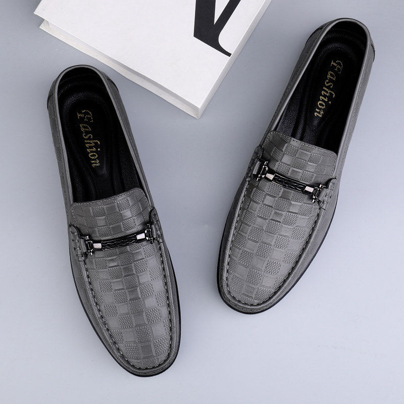 轻奢豆豆鞋真皮新款秋季一脚蹬商务正装男士冬季45休闲46乐福皮鞋,流行男鞋,乐福鞋（豆豆鞋）,淘宝优惠券,粉丝福利购,淘宝优惠卷